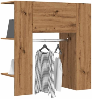 vidaXL Flurschrank Artisan-Eiche 97,5 x 37 x 99 cm Holzwerkstoff 857038