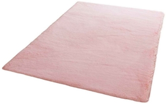 Vimoda Fellteppich Bunny Fell Teppich Rosa Pastell Puder Extra Weich, Rechteckig, Höhe: 25 mm, Hochflor Laüfer Rund