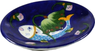 Guru-Shop Seifenablage Handbemalte Keramikseifenschale - Modell 5, Breite: 13 cm