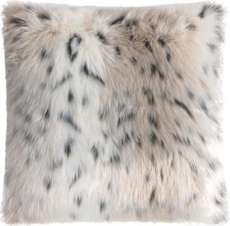 Magma Heimtex Kissenhülle Pelzimitat Skins 40x40cm weich kuschelig Schneeluchs Leopard Nerz