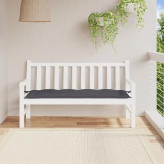 vidaXL Gartenbank-Auflage Anthrazit 150x50x7 cm Oxford-Gewebe 314956