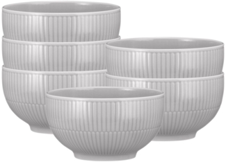 Seltmann Weiden Amina Müslischale ø 15 cm 6er Set Silbergrau