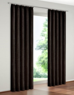 Wirth Vorhang B-Holmsund, Kräuselband (1 St), blickdicht, Chenille