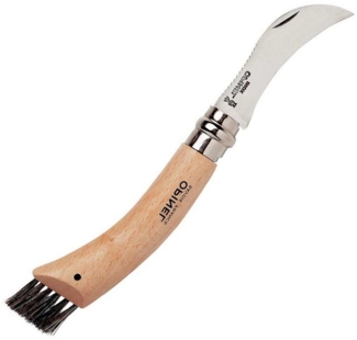 Opinel Pilzmesser No. 08 Klappmesser mit Bürste