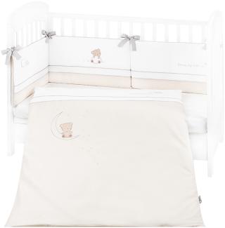 Kikkaboo Babybettwäsche Set Dream Big 3-teilig Decke 135 x 95 für Bett 140 x 70 beige