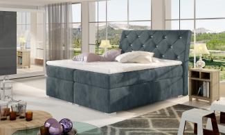 Balvin 180X200, Boxspring Bett, Dunkelgrau