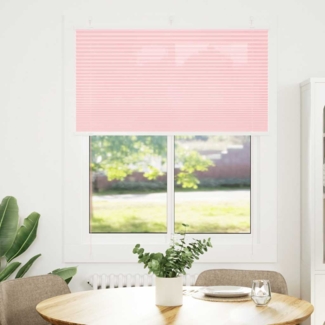 vidaXL Plissee Rosa 105x150 cm Stoffbreite 104,4 cm Polyester 4015450