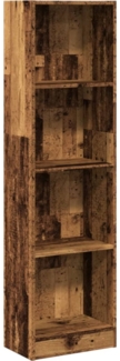 vidaXL Bücherregal Altholz-Optik 40x24x176 cm Holzwerkstoff 857799
