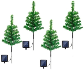 Clanmacy LED Dekolicht Solar Weihnachtsbeleuchtung Aussen Wasserdicht IP65 für Weihnachtstag, Zierpflanzen Beleuchtung