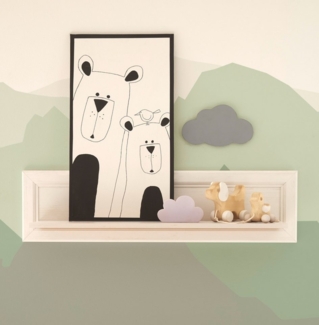 Wandboard Jasmin 100 cm Optik: Pinie weiß