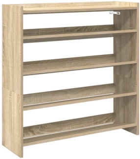 vidaXL Schuhregal Sonoma-Eiche 80x25x81 cm Holzwerkstoff 859907