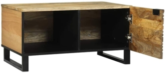 vidaXL Couchtisch Braun und Schwarz 80 x 50 x 40 cm 4017940