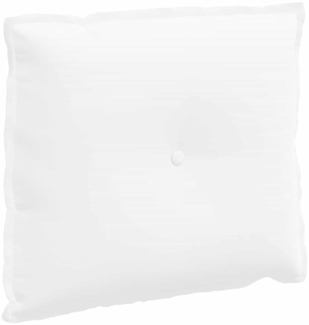 vidaXL Rückenkissen Weiß 60 x 19 x 50 cm Stoff 42014669