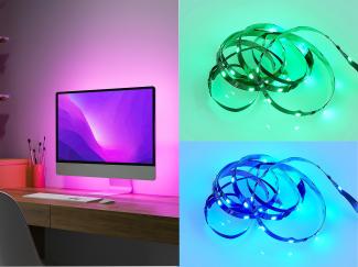 LED Streifen SCREEN mit Fernbedienung, RGB & Sound Control - 120cm