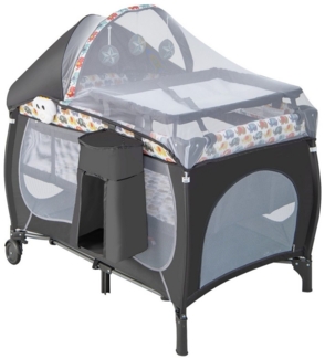 COSTWAY Reisebett 5 in 1 Beistellbett mit Matratze & Spieluhr