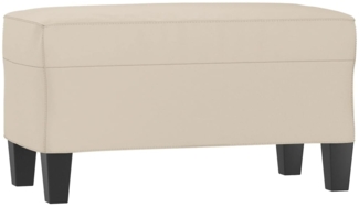 vidaXL Sitzbank Creme 70x35x41 cm Mikrofasergewebe 349449