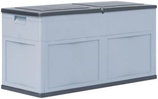 vidaXL Garten-Aufbewahrungsbox 320 L Grau Schwarz 45689