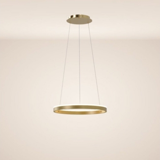 s.luce LED Ring Pendelleuchte rund Direkt oder Indirekt Gold Ø 40cm
