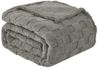 Good Nite Tagesdecke Gemütliche Fleecedecke - flauschig & kariert für alle Jahreszeiten, Flauschig, Weich, Bequem, Leicht