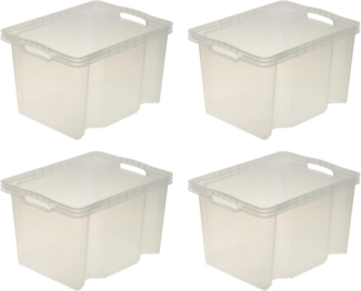 keeeper Organizer franz (Set, 4 St), Aufbewahrungsbox, 13,5 L, hochwertiger Kunststoff