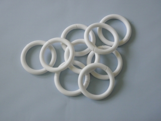 Extra lang! Textil Duschvorhang hellgrau grau 180 breit x 230 cm hoch! Inkl. Ringe