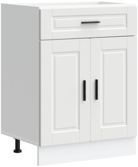 vidaXL Küchenunterschrank Porto Weiß Holzwerkstoff 853967