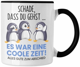 Trendation Tasse Schade Dass Du Gehst Tasse Geschenk zum Abschied Jobwechel Abschiedsg