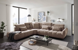 Sofa Franklin von ED Exciting Design – Modernes Sofa mit Mikrofaserbezug, Nosagfederung und 5-fach verstellbaren Kopflehnen