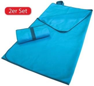 my home Sporthandtuch Elja Reisehandtuch, Strandhandtuch, (2-St), auch als 2er Set erhältlich, schnelltrocknend & saugfähig, Mikrofaser