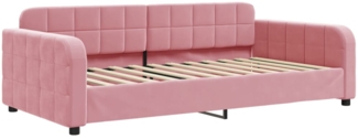 vidaXL Tagesbett Rosa 90x200 cm Samt 354061