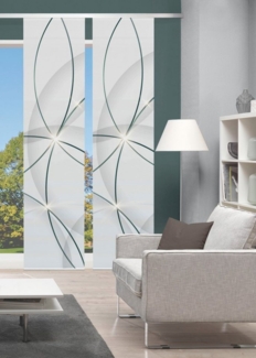 Vision S Schiebegardine BLINKI, Paneelwagen (1 St), halbtransparent, DIGITALDRUCK