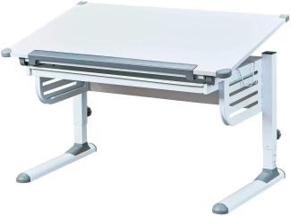 Kinderschreibtisch 'Skalare' mit Schublade weiß