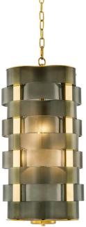 Casa Padrino Luxus Kronleuchter Gold / Grün 33 x 33 x H. 67 cm - Luxus Qualität