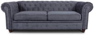 Sofnet Sofa Asti 3, Chesterfield Sofa 3-er, Sofagarnitur, Glamour Couch