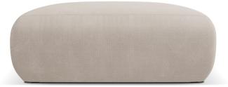 Micadoni Boucle Hocker Molino Large Strukturierter Stoff Beige