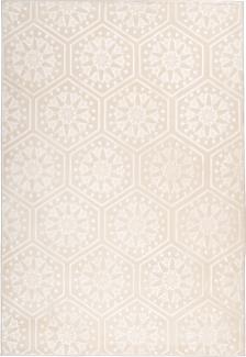 Kurzflorteppich Mohala 100 Beige 160 x 230 cm