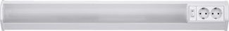 Rabalux Bath Unterbauleuchte 1x G13 T8 weiß 755mm 2 Steckdosen