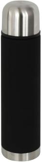 Thermosflasche Edelstahl schwarz 0,75 Ltr. Isolierkanne