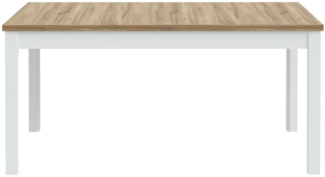 Esstisch Lüttich / Lewisville , Grau, Holzfarben , 160 x 77 x 90 cm