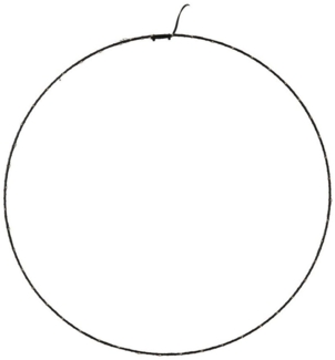 AM Design LED Dekolicht Kreis, LED fest integriert, Warmweiß, Weihnachtsdeko aussen