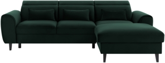 Eltap Foble Ecksofa (Loco 35) Seite rechte, Dunkelgrün, 196 x 100 x 267 cm