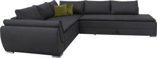 INOSIGN Ecksofa Göteborg, mit Boxspring-Bettfunktion und Bettkasten, Dauerschlaffunktion, Topper