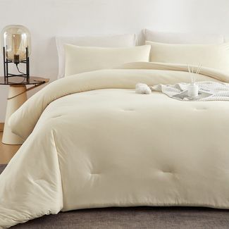 ibettertec Microfaserbettdecke Bettdecke 135x200 200x200 cm, Ganzjahresdecke,Weich und Bügelfrei, Premium Qualität, uni, mit Kissenbezüge 80x80cm