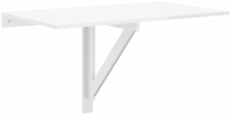 vidaXL Wand-Klapptisch Hochglanz-Weiß 100x60x56 cm Holzwerkstoff 342649