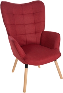 CLP Sessel Garding Stoff-Bezug,rot