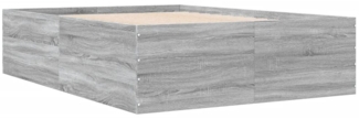 vidaXL Bettgestell Grau Sonoma 140x200 cm Holzwerkstoff 3280928
