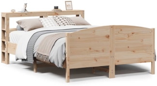vidaXL Massivholzbett ohne Matratze 140x190 cm Kiefernholz 3306231