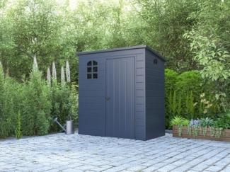 Vente-unique - Gartenhaus - Harz - Anthrazit - 2,09 m² - NERIO