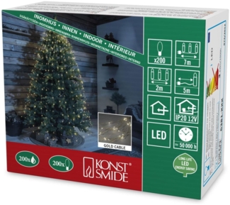 Konstsmide Baumvorhang Tropfenlametta 200Dioden