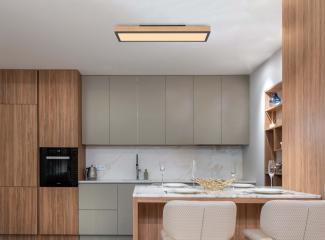 Deckenleuchte LED Wohnzimmer Deckenlampe Schlafzimmer Holz Optik 416080WD